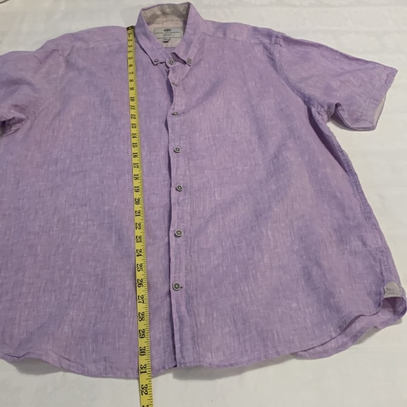 Report Collection Men’s 100% Linen Button Down Shirt - Picture 13 of 13